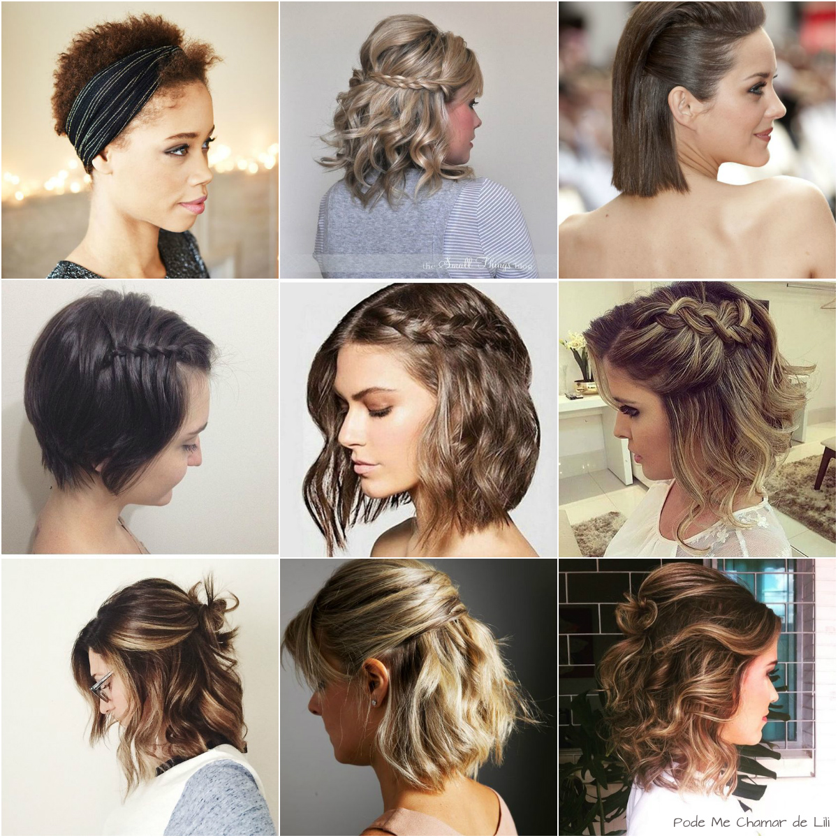 penteados rápidos para cabelo curto
