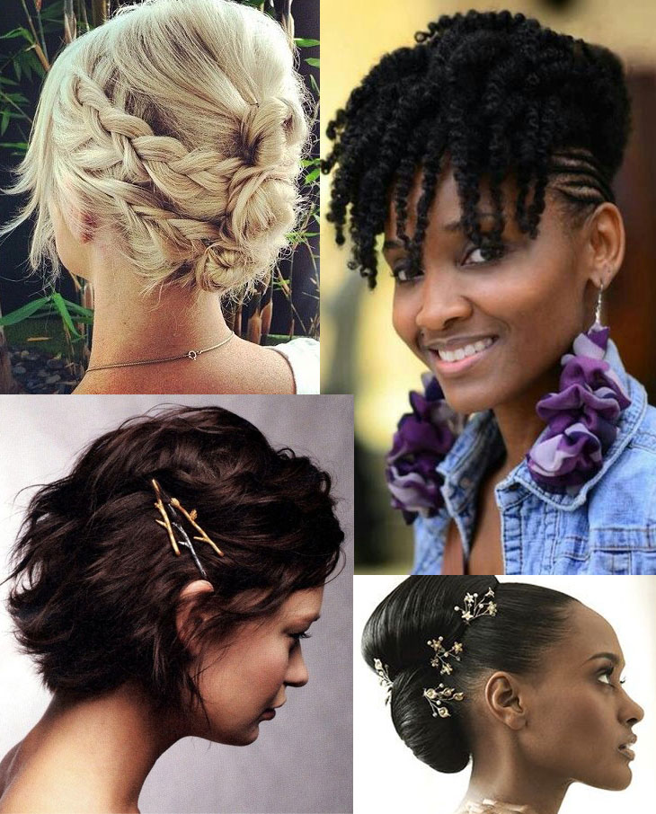 penteados para casamento à noite cabelo curto
