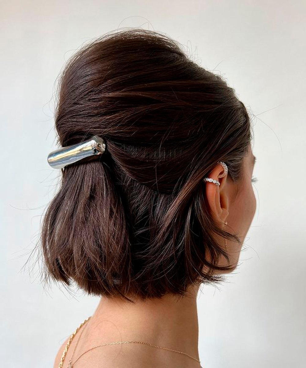 ideias de penteados para cabelo curto para eventos