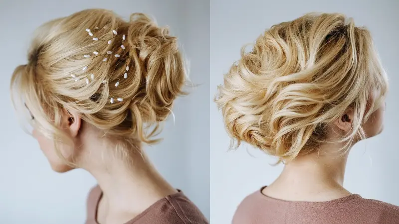 penteados fáceis cabelo curto casamento