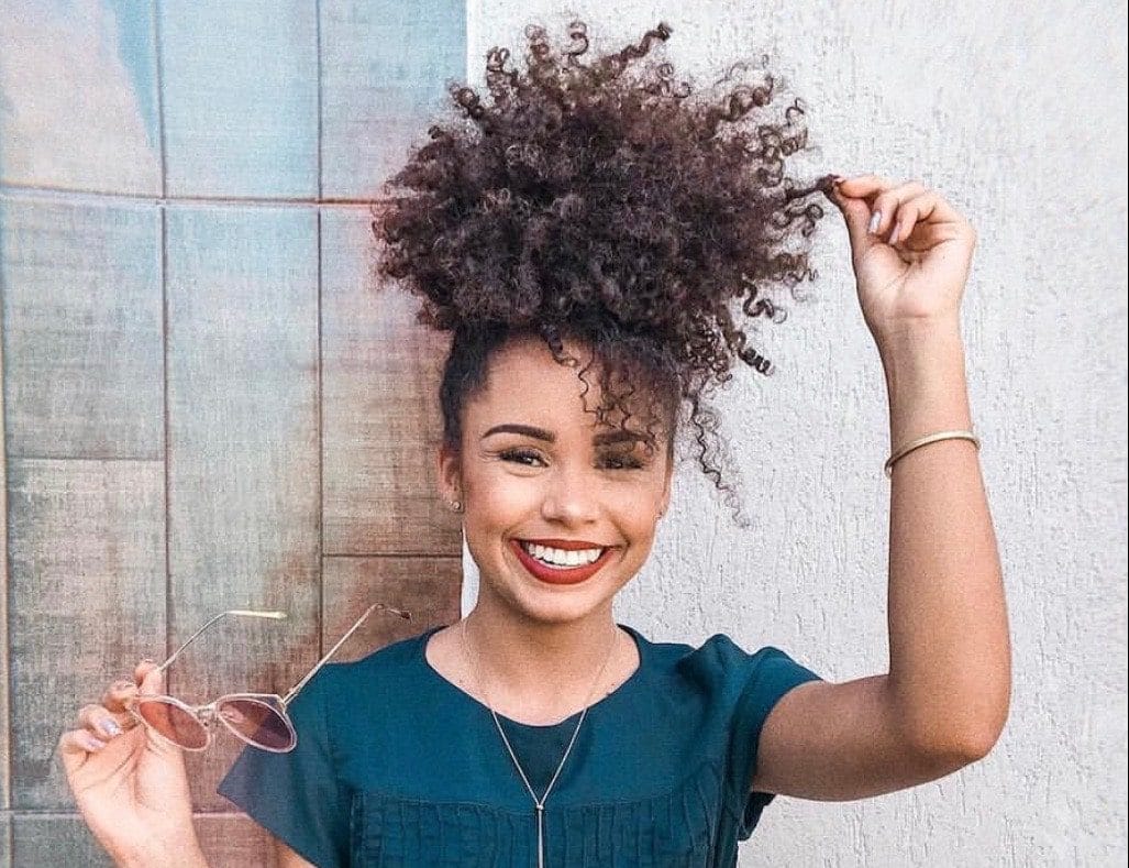 como fazer afro puff