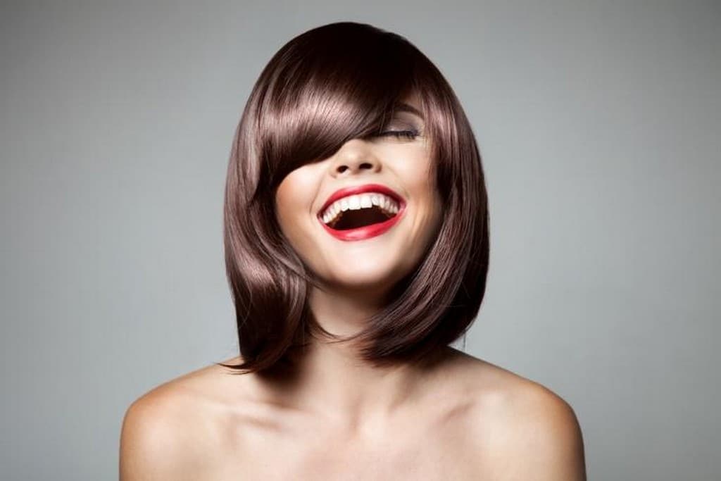 cortes de cabelo médio com franja