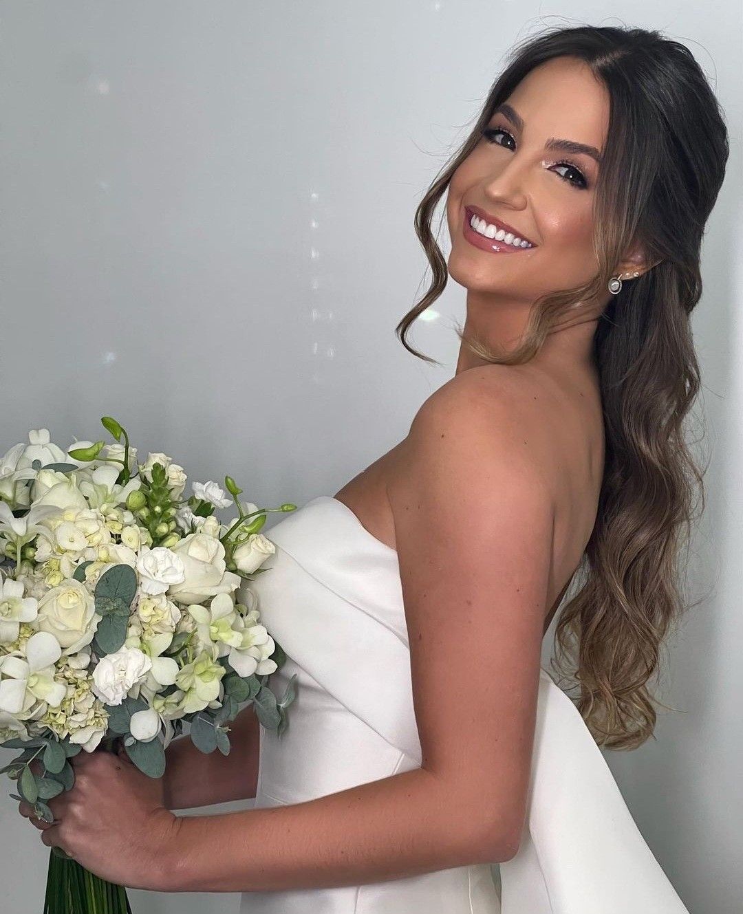 penteado casamento civil cabelo longo