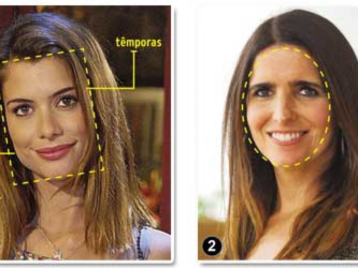 franja para rosto comprido