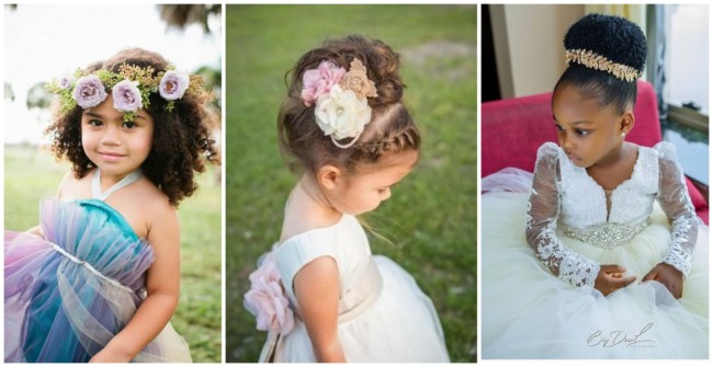 penteado daminha cacheado festa