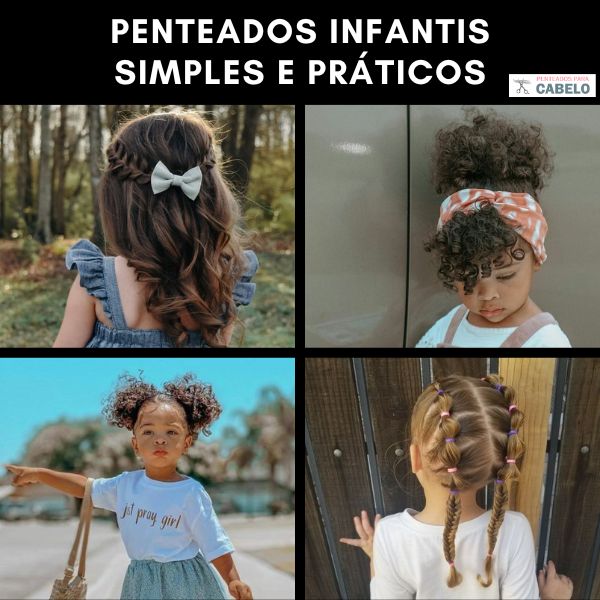 penteados para cabelo curto de menina