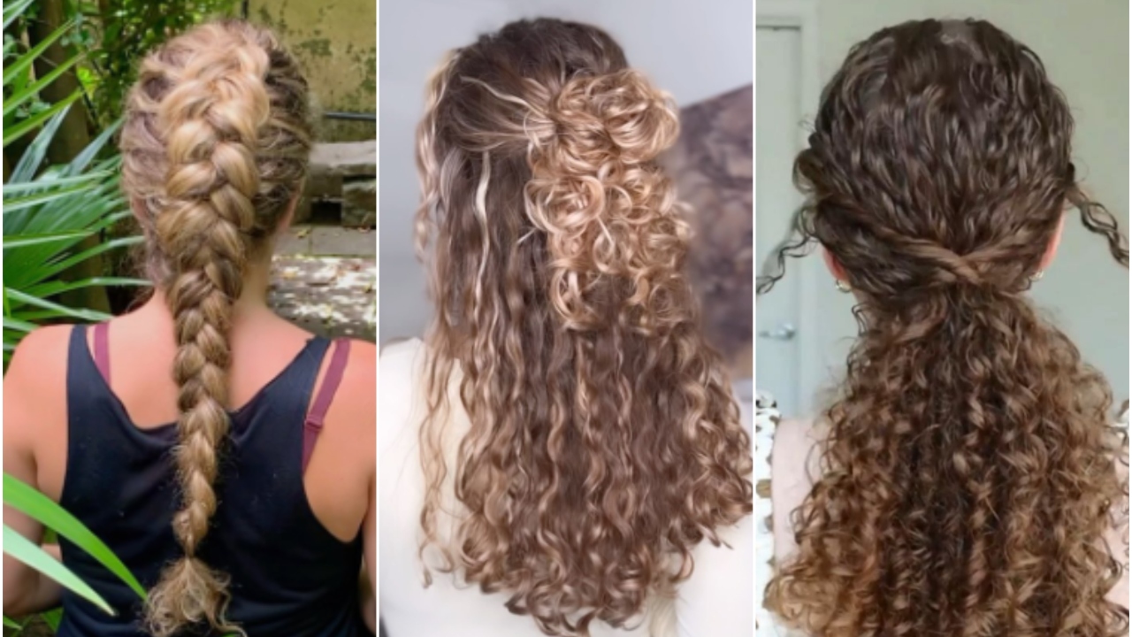 penteados com coque cabelo cacheado