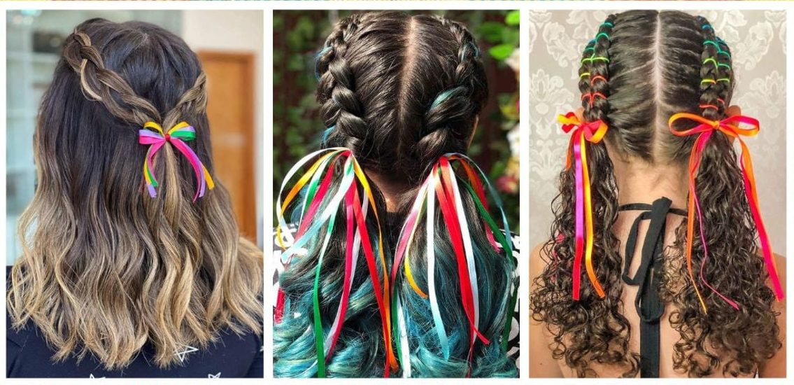 penteados para crianças festa junina