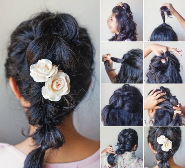 penteados simples para o dia a dia cabelo liso