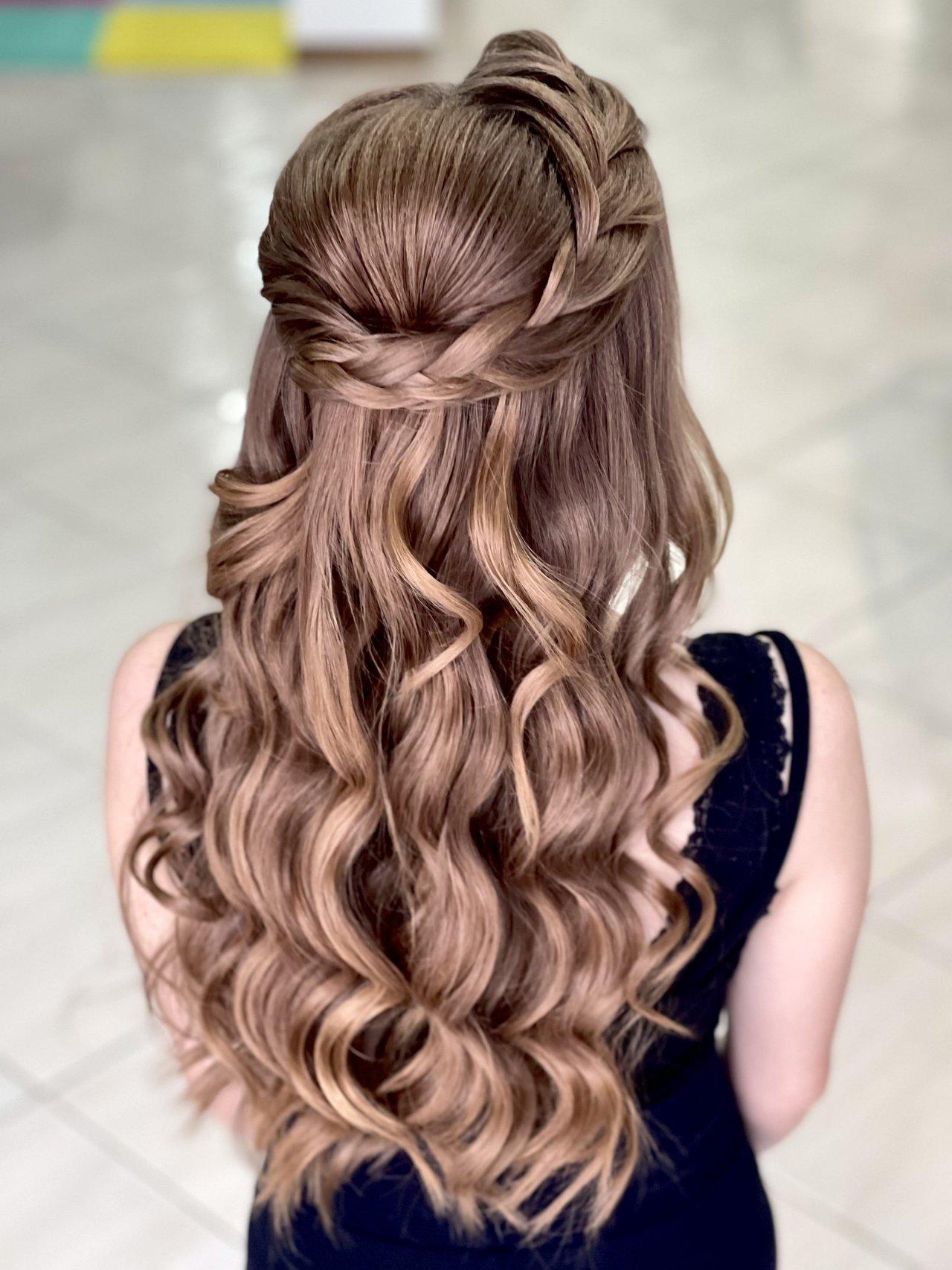 penteado madrinha cabelo liso