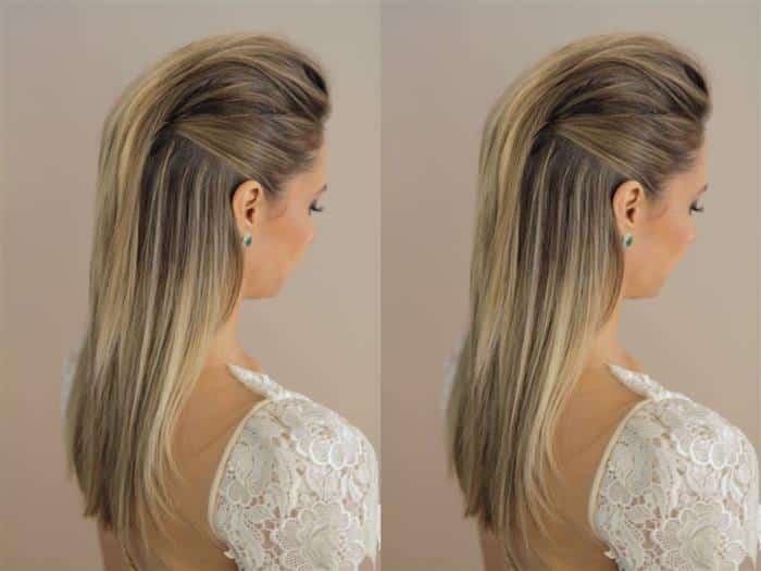 penteado elegante cabelo liso madrinha