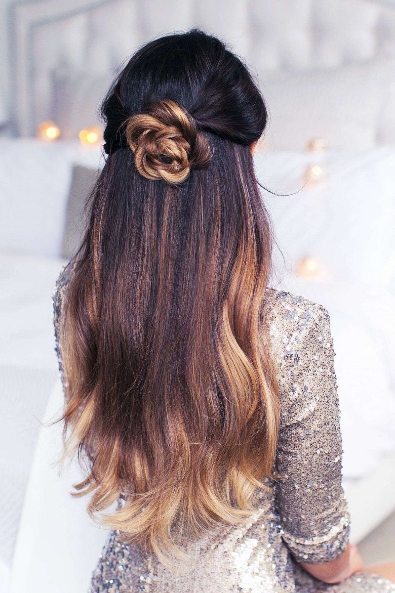cabelo liso polido madrinha