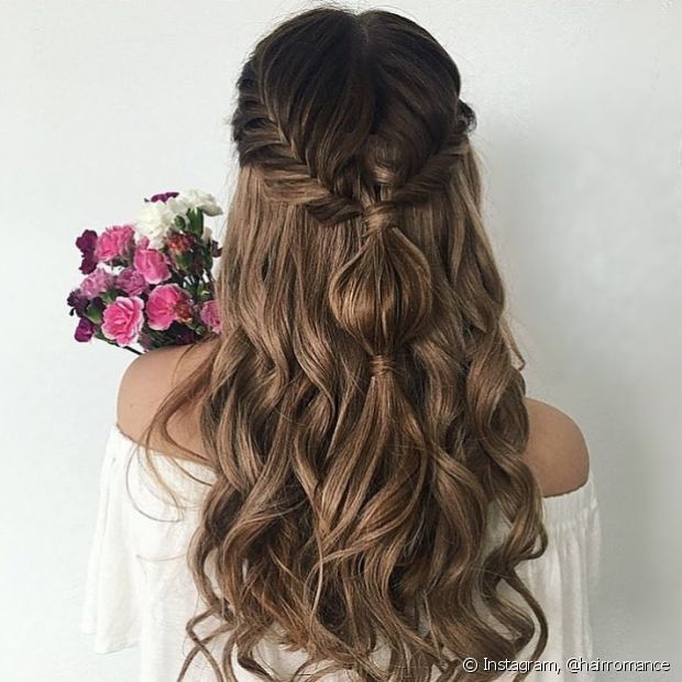 penteado madrinha casamento noite