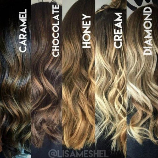 cabelo moreno com mechas balayage
