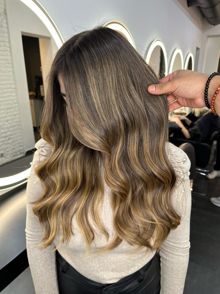 balayage para cabelo castanho