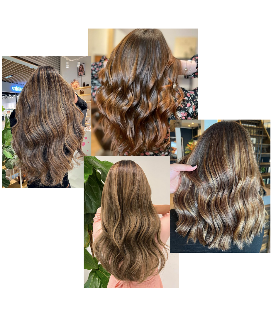 tons de balayage para morenas