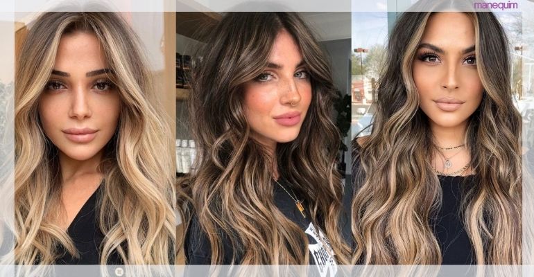 cabelo iluminado natural morena