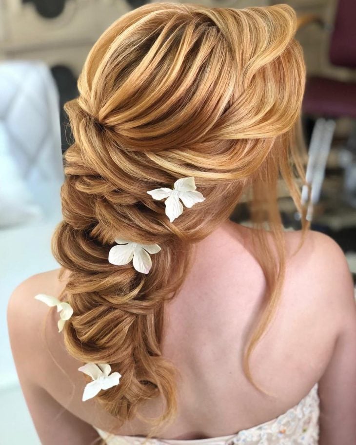 penteado 15 anos cabelo liso longo