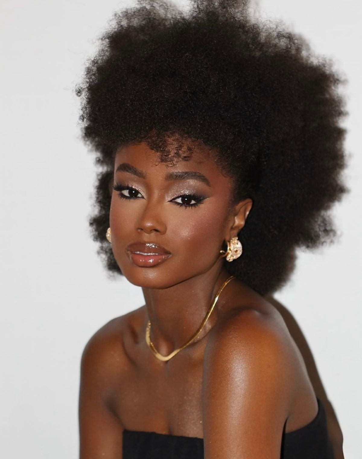 penteado afro para formatura