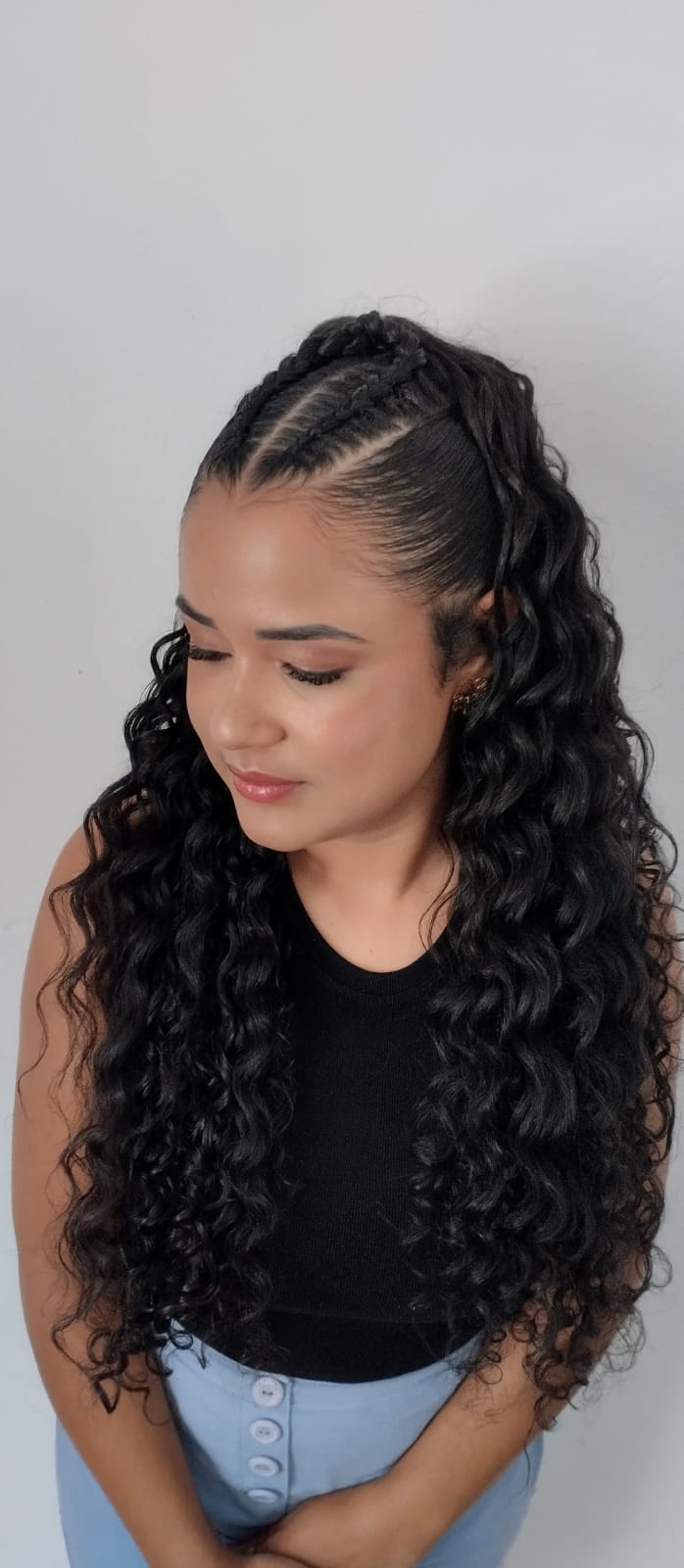 penteados fáceis cabelo cacheado