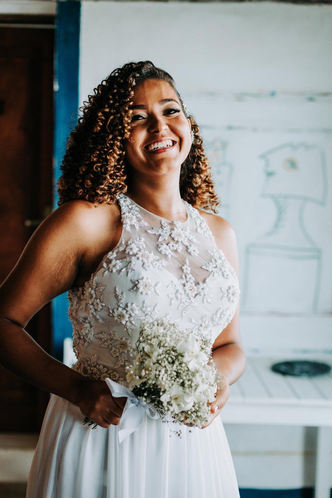 penteado casamento cabelo cacheado com coque