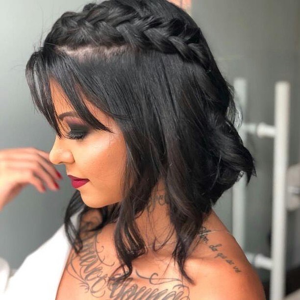 penteado cabelo curto ondulado