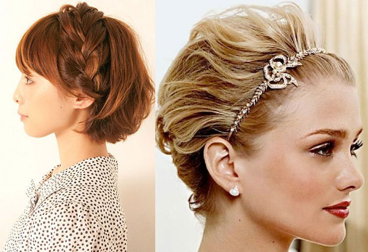 penteado cabelo curto simples e elegante