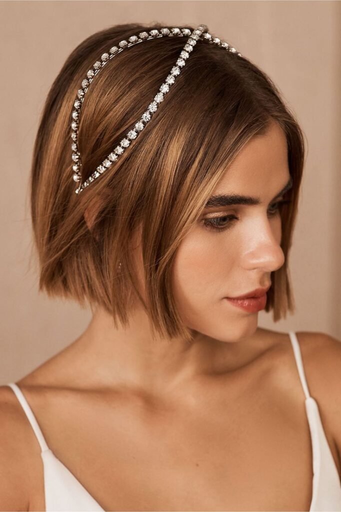 estilos de cabelo curto liso
