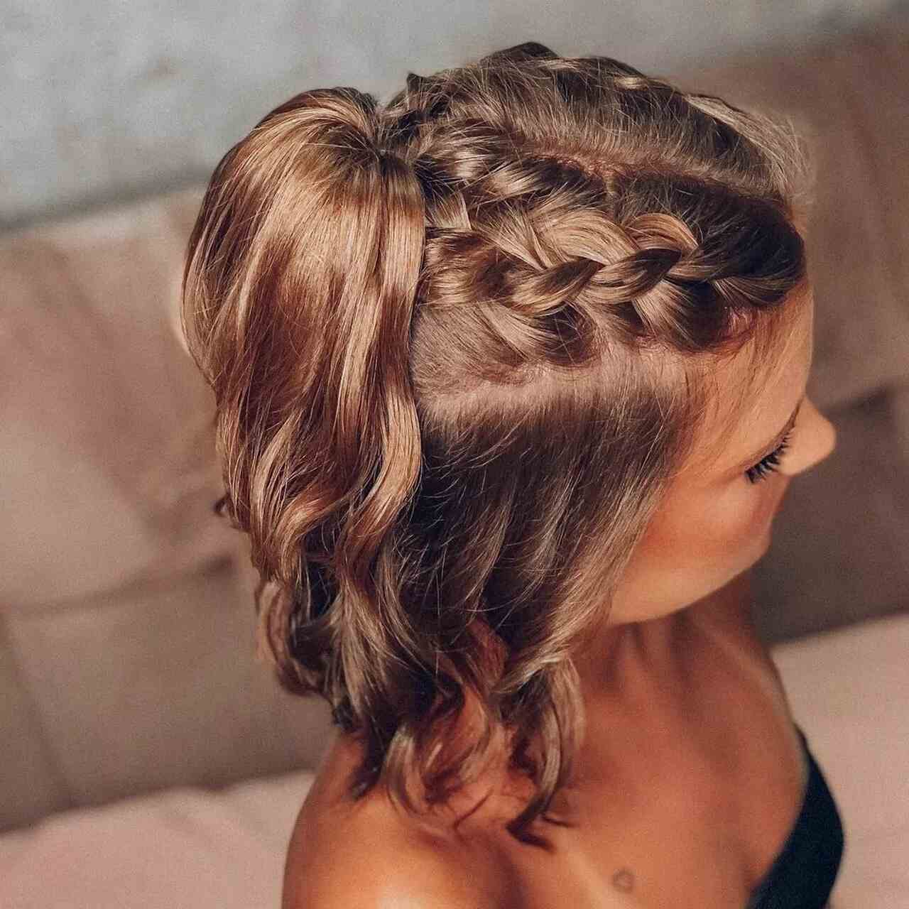 penteado fácil cabelo curto madrinha