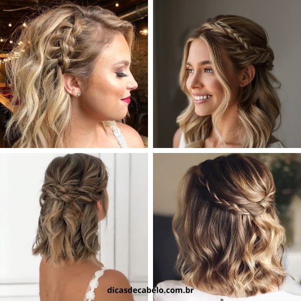 como arrumar cabelo curto em 5 minutos