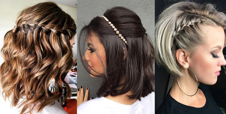 penteado cabelo curto preso simples