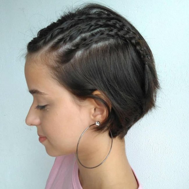 penteado cabelo curto preso simples