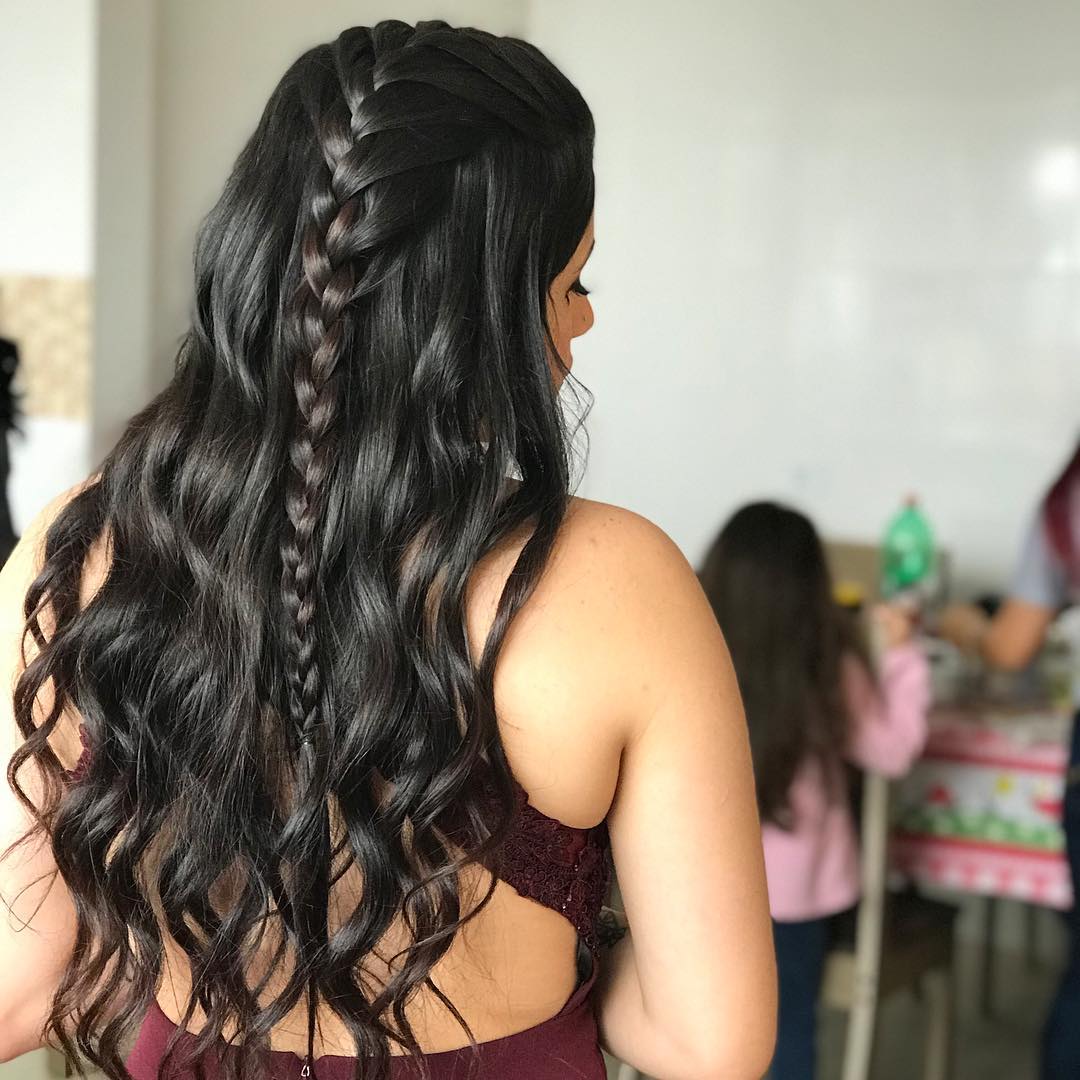 penteado cabelo liso rápido