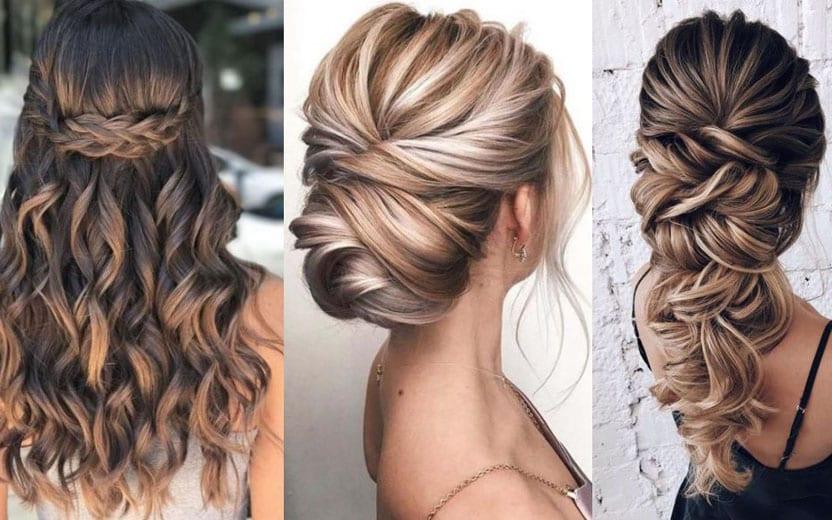 penteados para festa cabelo longo