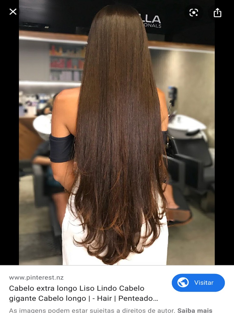 penteado cabelo liso comprido