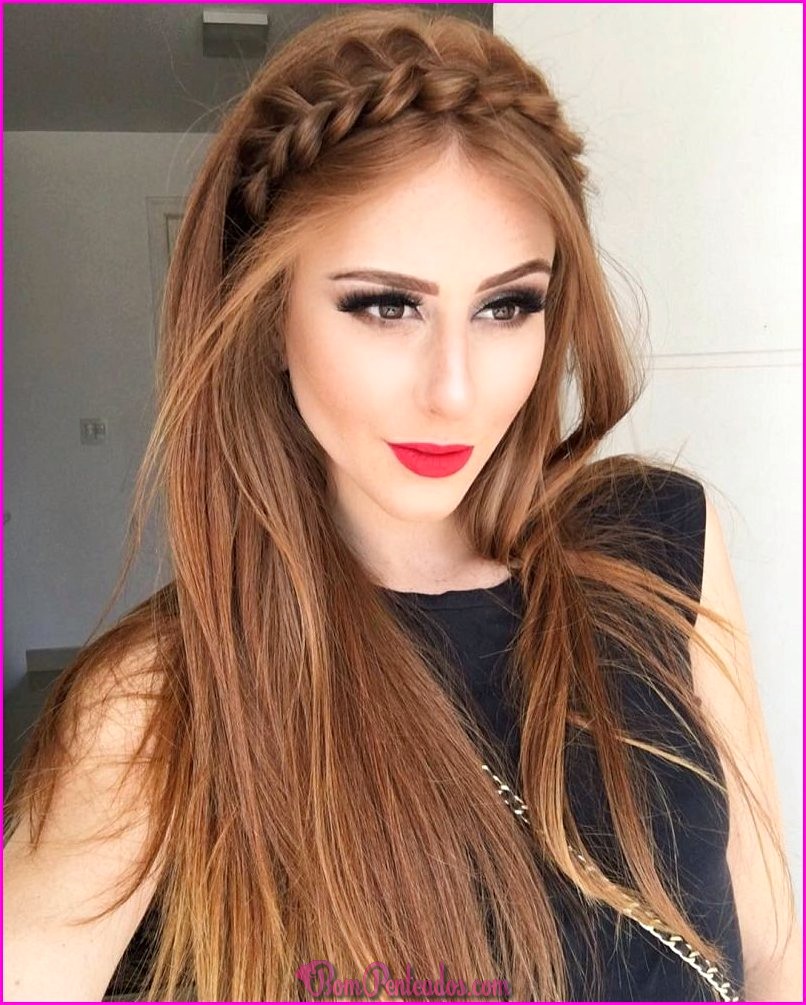 penteados semipresos cabelo longo