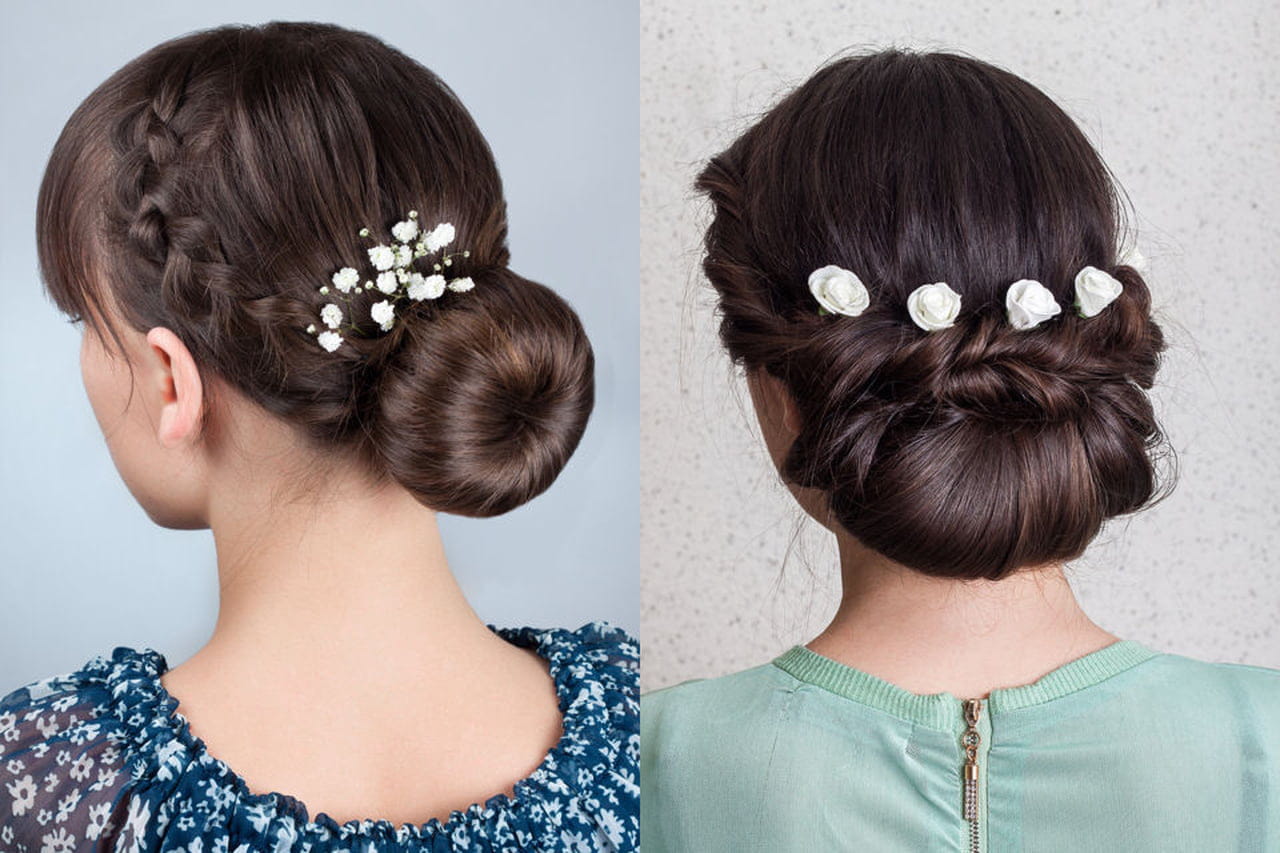 penteados presos para casamento cabelo no ombro