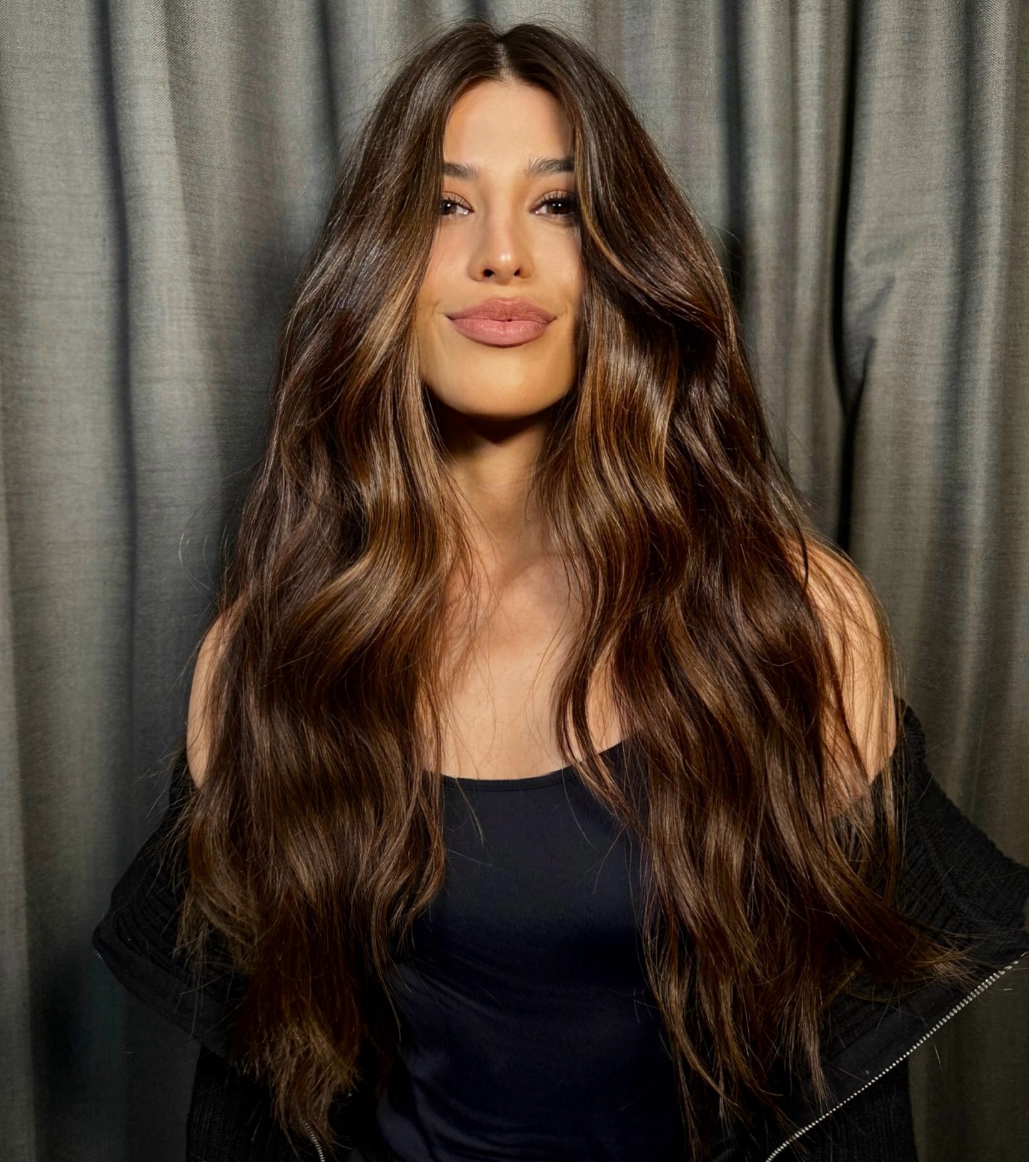 penteado semi preso com ondas