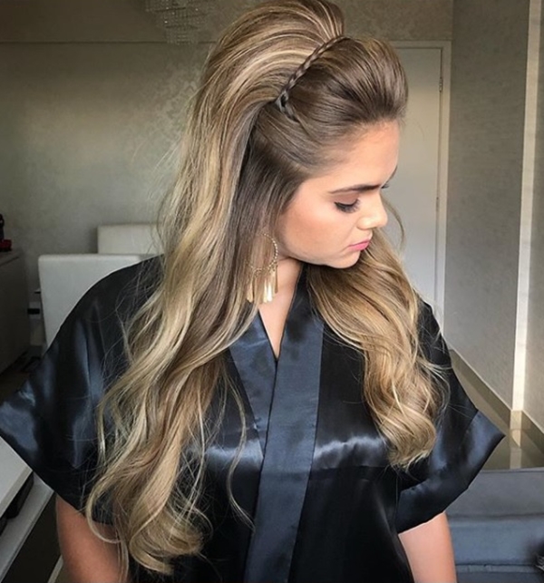penteado cabelo solto casamento