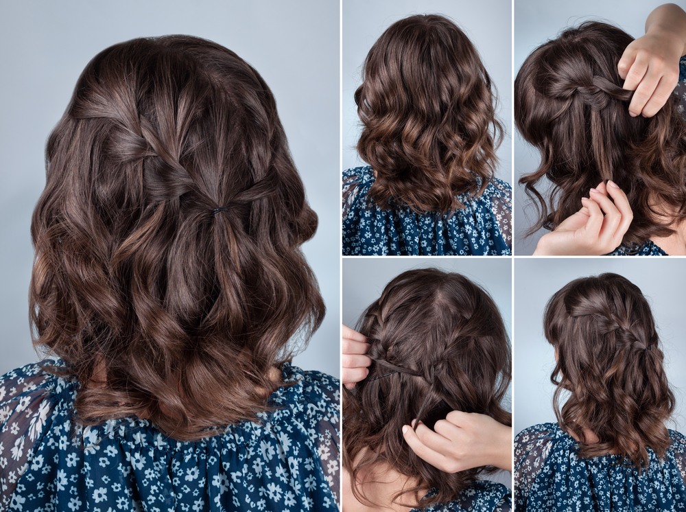 penteado madrinha cabelo solto curto
