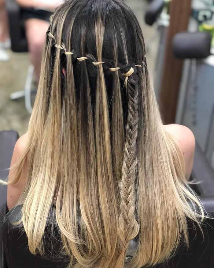 penteado madrinha cabelo solto médio