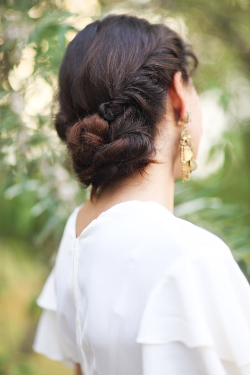 penteado casamento civil longo