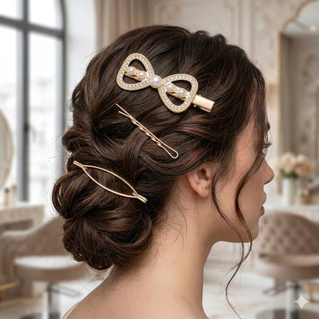penteado chique cabelo longo