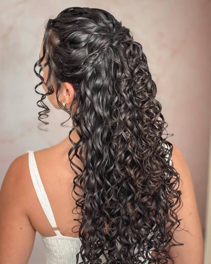 penteado cabelo solto rápido