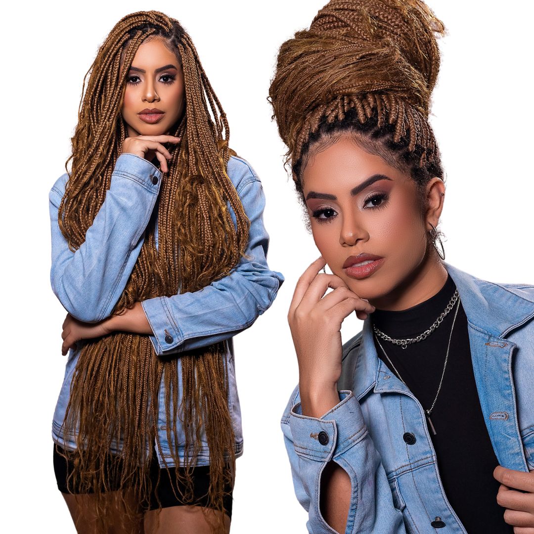 penteado com biofibra