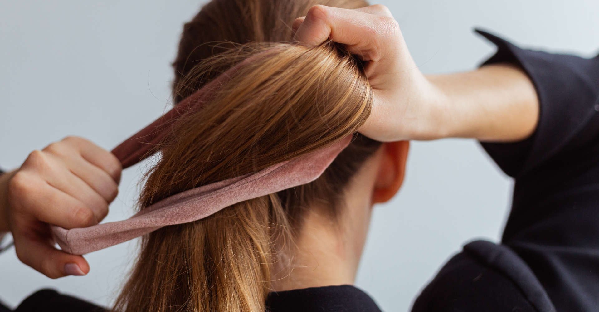 penteados com fita no cabelo