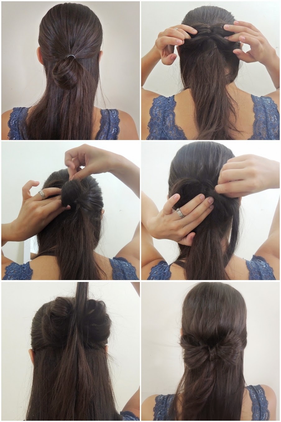 penteado laço cabelo fácil