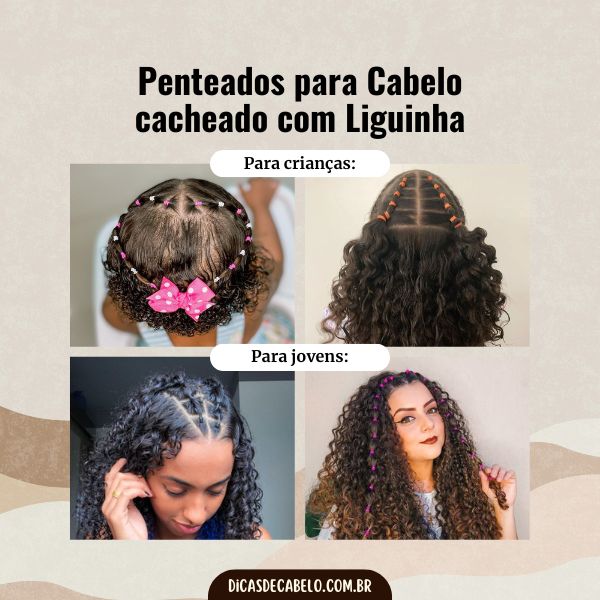 penteados com liguinhas transparentes