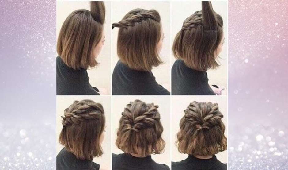 trança boho cabelo curto liso