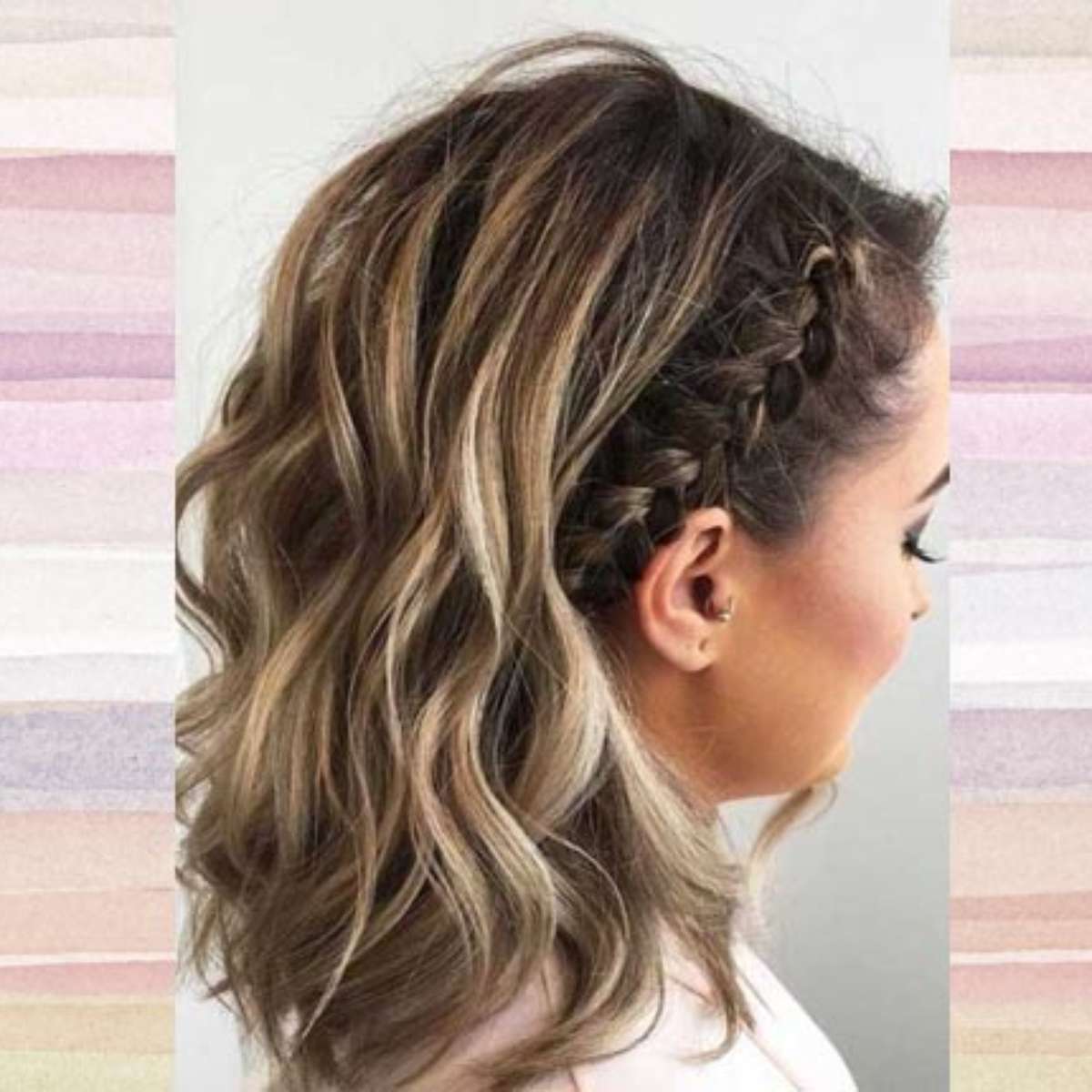 penteado com trança afro cabelo solto